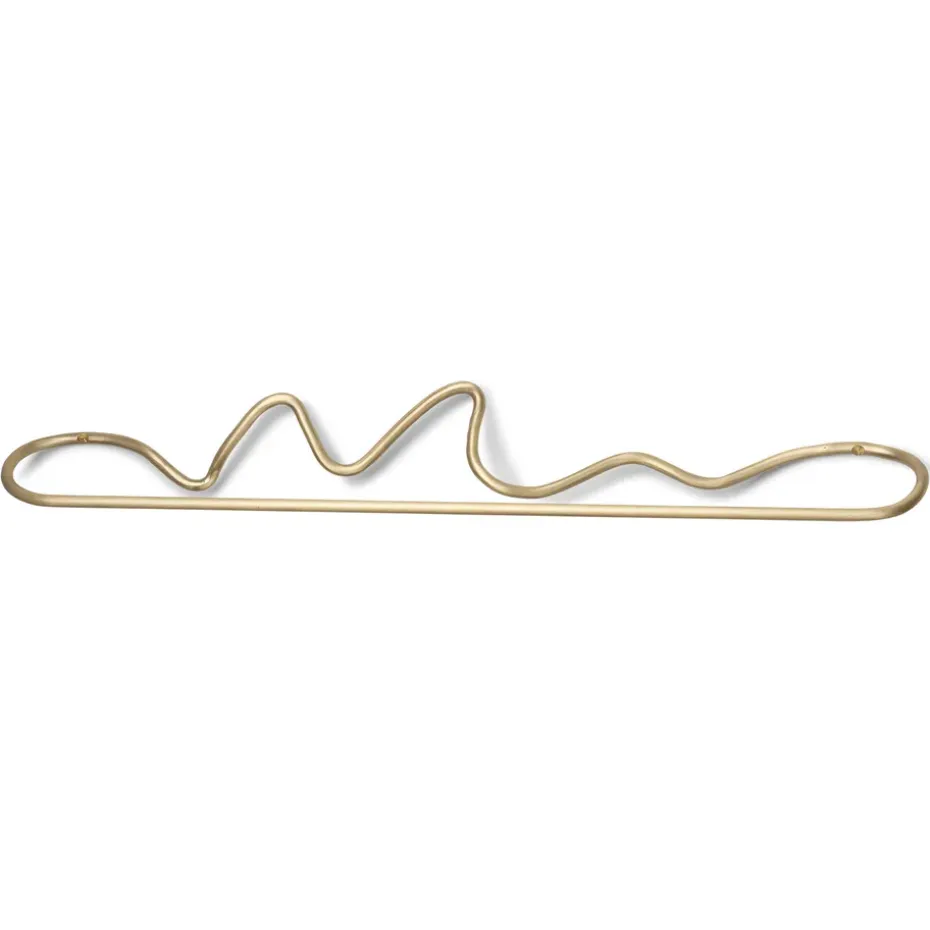 Porte-serviettes Curvature, Laiton