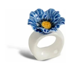 Porte-serviettes Poppy lot de 2, Bleu