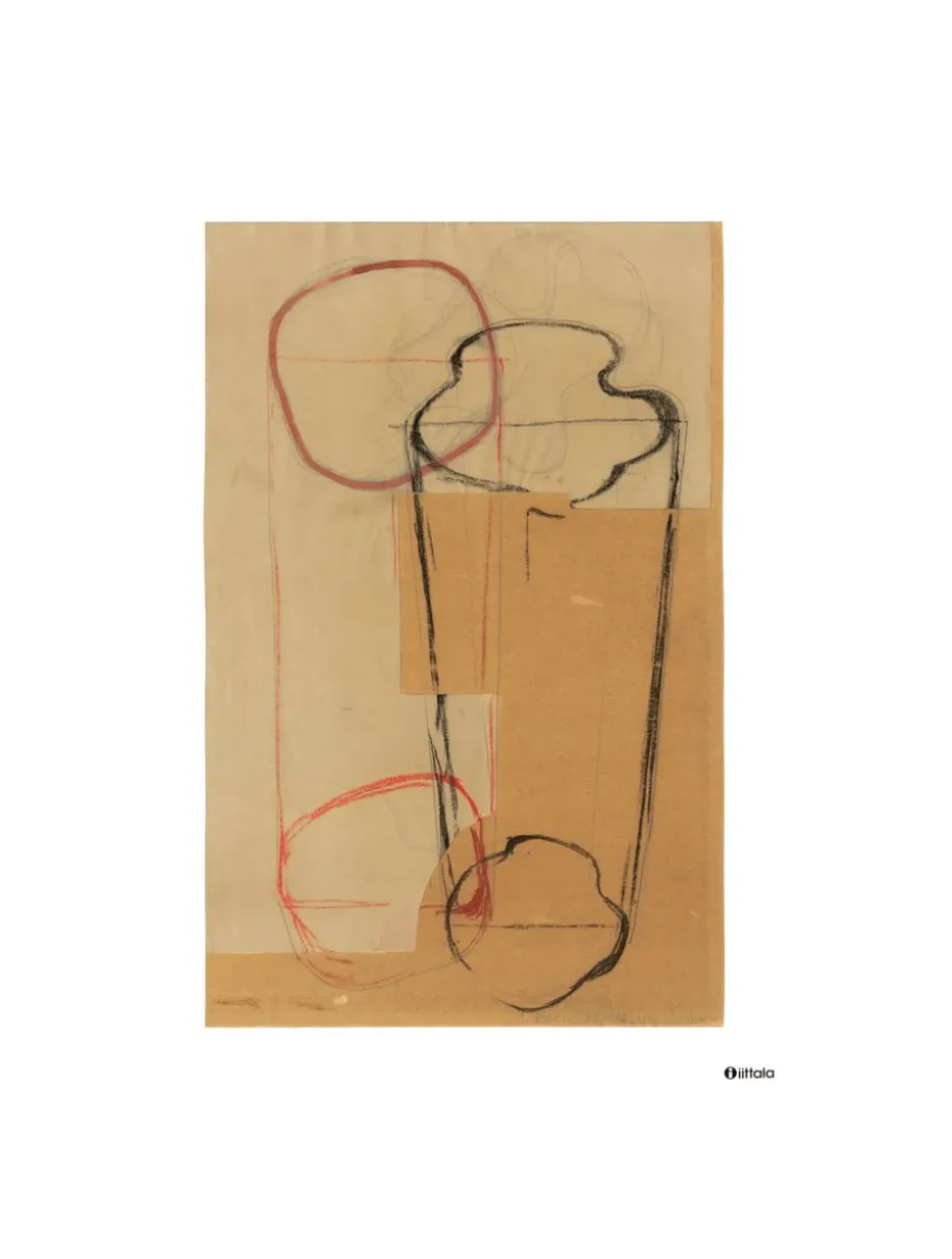 Poster Aalto Art Sketch Brown, 50x70 cm