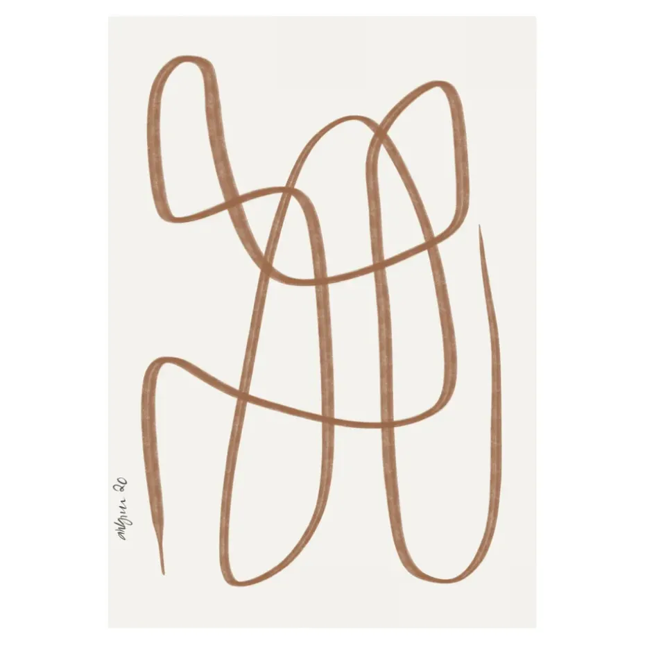 Poster Different Ways marron, 30x40 cm