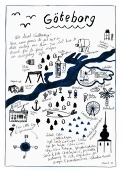Poster Göteborg, 50x70 cm