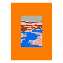 Poster Orange Landscape, 50x70 cm