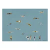 Poster Swimmers, Blue, 50x70 cm