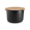 Pot à sel avec couvercle Nordic Kitchen, Noir