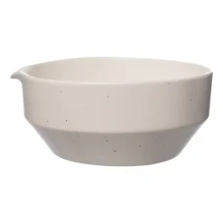 Pot avec bec verseur Ernst blanc nature, H9 cm Ø20 cm