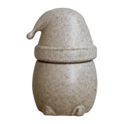 Pot avec couvercle Eating Santa Petit, Beige