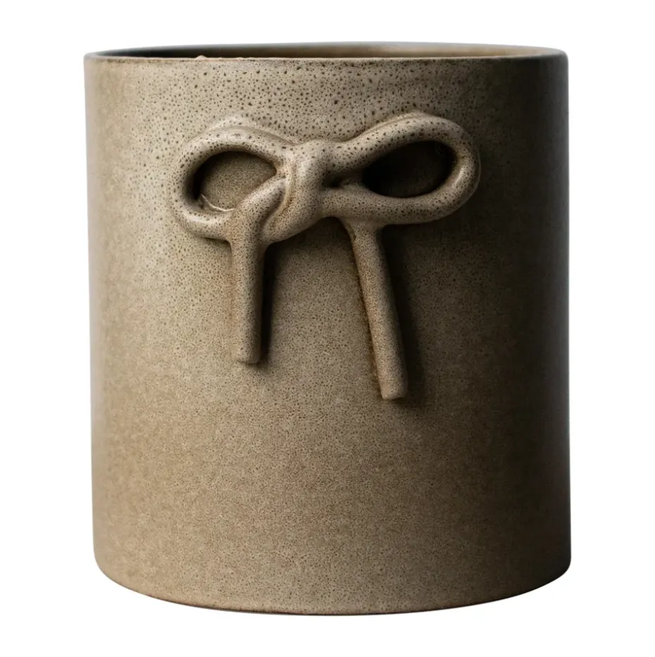Pot Bow Ø14 cm, Beige