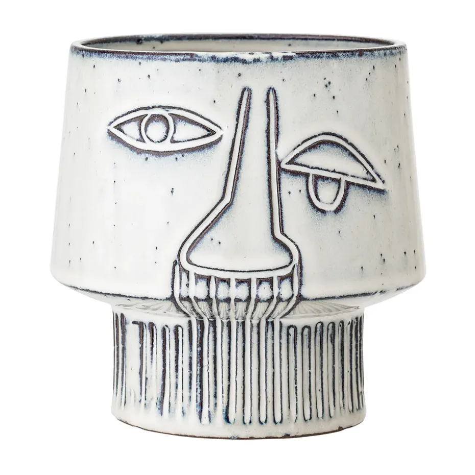 Pot de fleur sur pied Bloomingville Ø15 cm, Gris