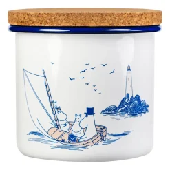 Pot en émail avec couvercle en liège Moomin 1,3 l, Sailors
