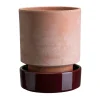 Pot Hoff, Ø14 cm, Raw Rosa-Deep Burgundy