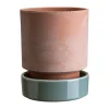Pot Hoff, Ø14 cm, Raw Rosa-Misty Blue