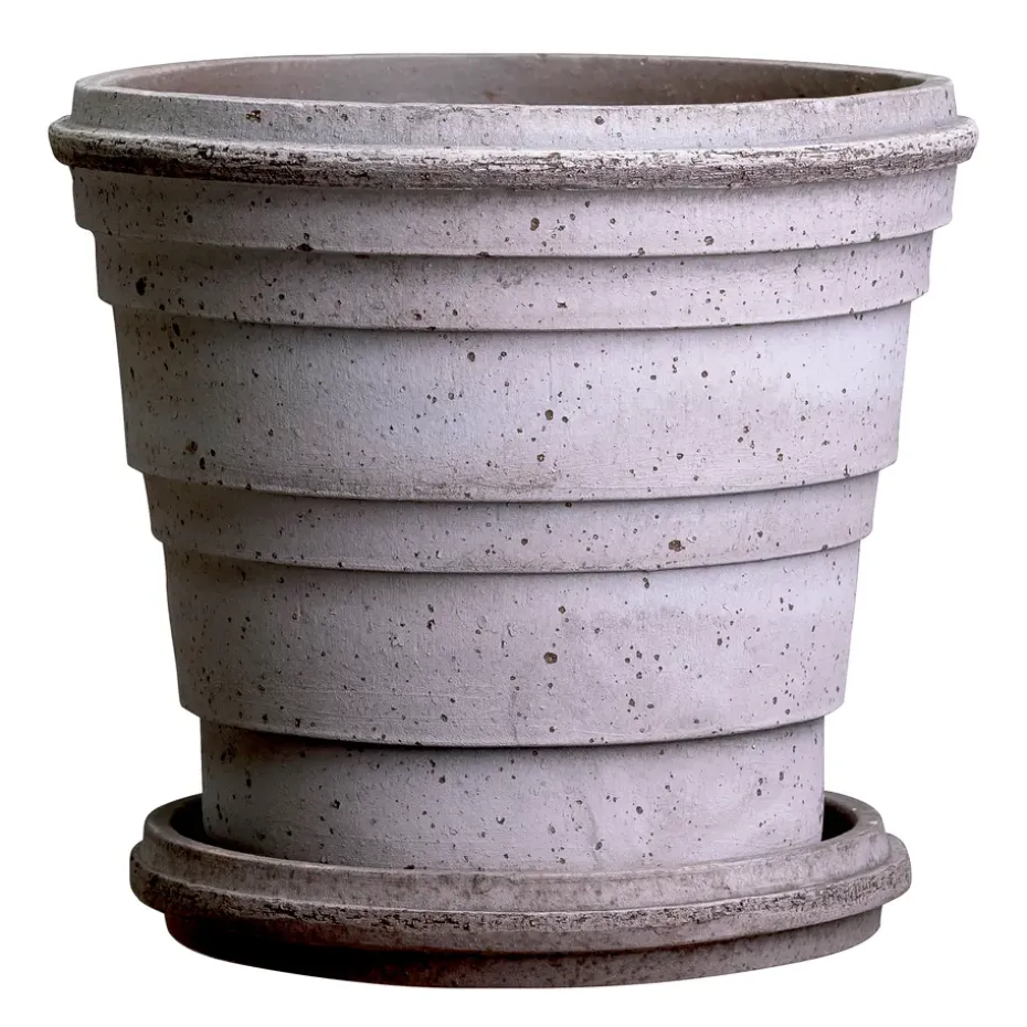 Pot Planet Saturn Ø16 cm, Gris