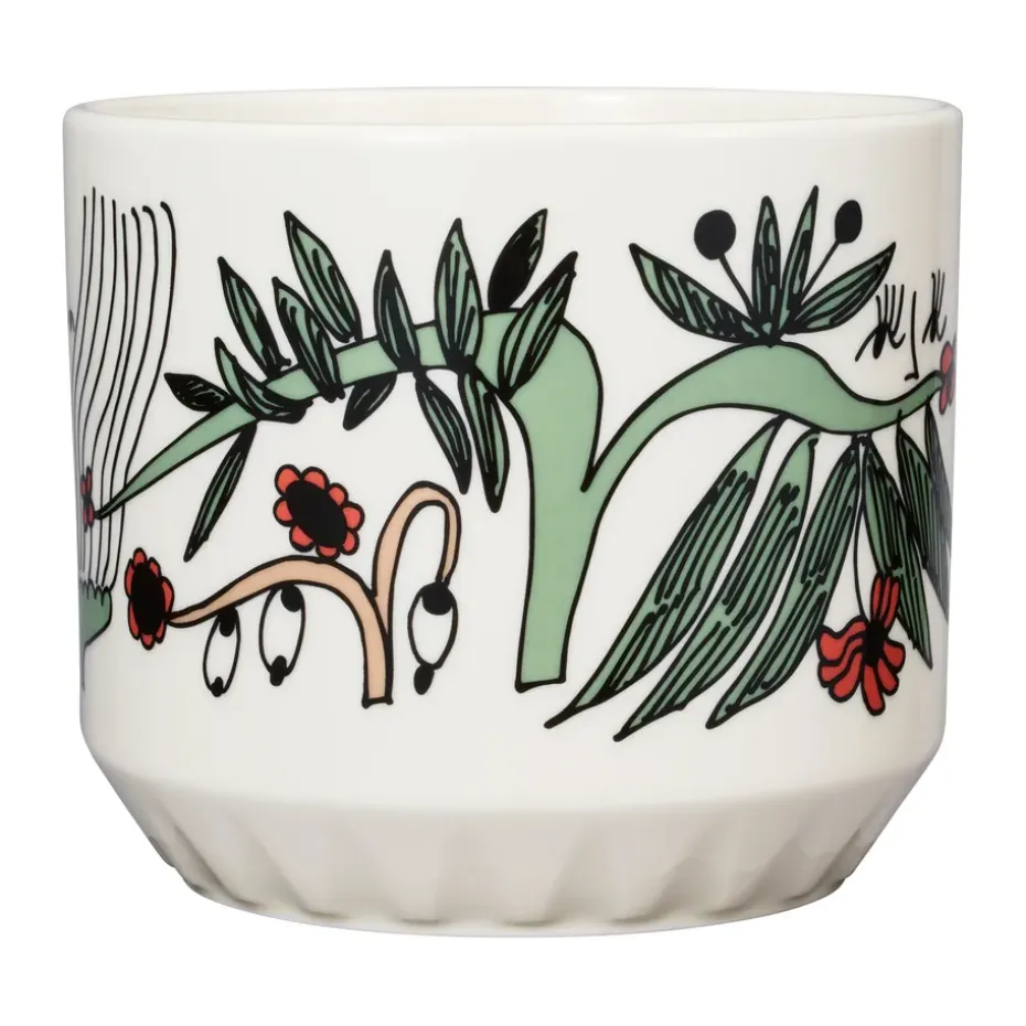 Pot Puutarhurit Ø12x14 cm, Vert-blanc-rouge