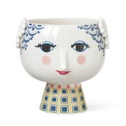 Pot sur pied Eva Ø21 cm, Bleu