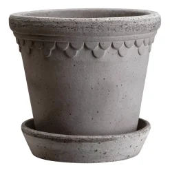 Pot vitré Københavner Ø14 cm, Gris