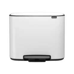 Poubelle à pédale Bo 11+23 l, Blanc
