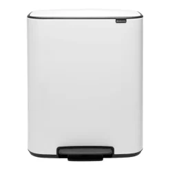 Poubelle à pédale Bo bin 2 x 30 L, White