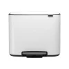 Poubelle à pédale Bo 3x11 l, blanc