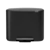 Poubelle à pédale Bo 3x11 l, noir mat