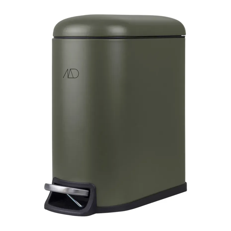 Poubelle à pédale Mini-Walther 5 L, Olive foncé