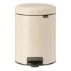 Poubelle à pédale New Icon 5 litres, Soft beige