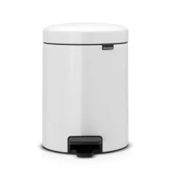 Poubelle à pédale New Icon 5 litres, white (blanc)