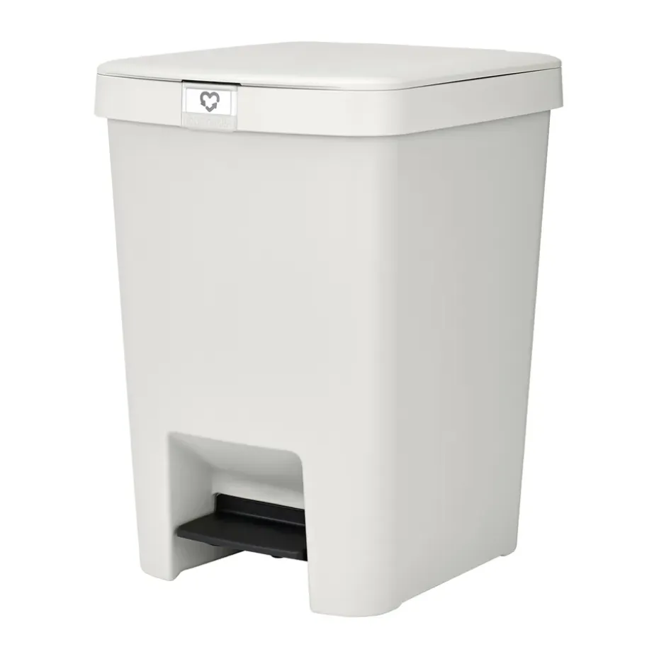 Poubelle à pédale StepUp 25 L, Gris clair