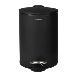 Poubelle à pédale Tubo 3 L, Noir
