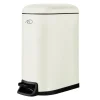 Poubelle à pédale Walther 10 liter, Off White