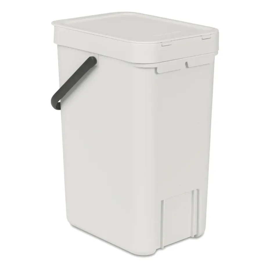 Poubelle Sort & Go 12 litres, Gris clair