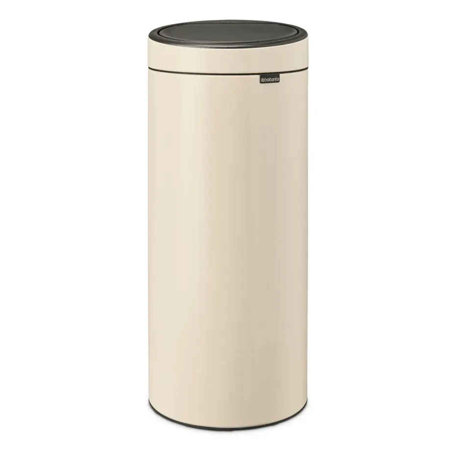 Poubelle Touch Bin 30 L, Soft beige