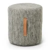 Pouf Björk haut, gris clair