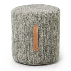 Pouf Björk haut, gris clair