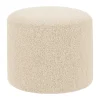 Pouf Bon Ø50x41 cm, Eggshell