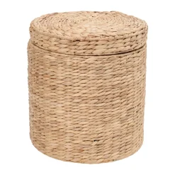 Pouf Lily avec couvercle Ø41x43 cm, Natural