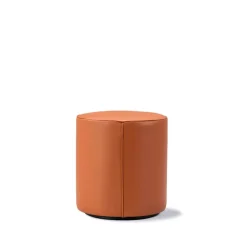 Pouf Mono, Cuir Omni 307 cognac-Ø39 cm
