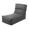 Pouf STAY fauteuil lounge 60x120 cm, Coal