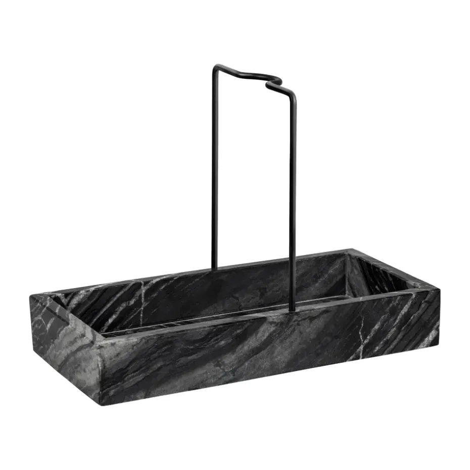 Rangement d'évier Marble 12x23,5 cm, Black-grey