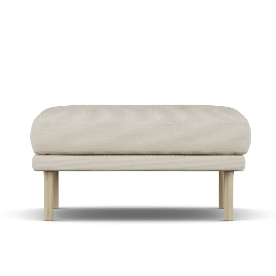 Repose-pieds Sjövik, Jump Beige 1956-chêne blanchi à l’huile