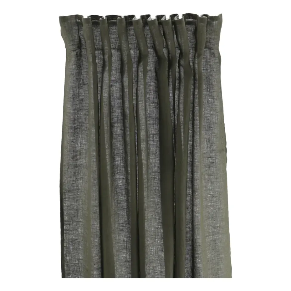 Rideau avec bande Serenity 129x250 cm, Forest green