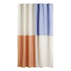 Rideau de douche Check 180x200 cm, Blue