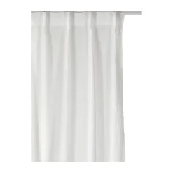 Rideau Sunrise avec bande plissée 280x290 cm, White