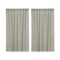 Rideaux Mirja 130x275 cm Lot de 2, Gris