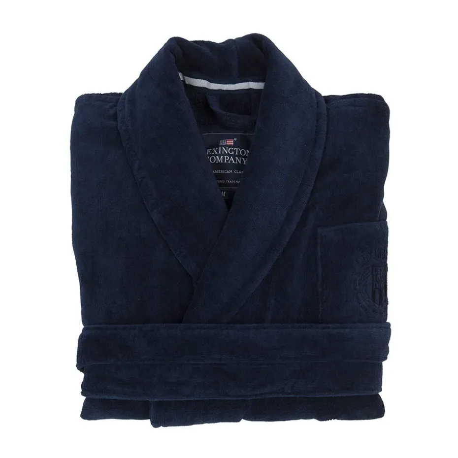 Robe de chambre Hotel Velour L, Dress Blue