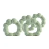 Rond de serviette Porto lot de 4, Vert menthe