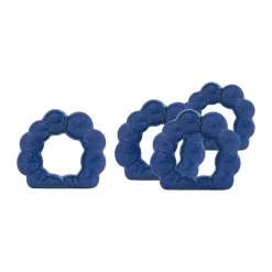 Rond de serviette Porto lot de 4, Bleu