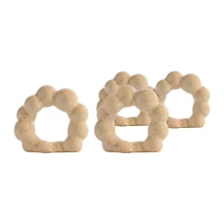 Rond de serviette Porto lot de 4, Beige