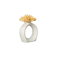 Rond de serviette Water Lily, White-mustard