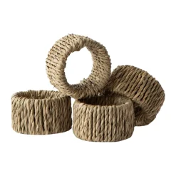 Ronds de serviette Nori, Lot de 4, Naturel