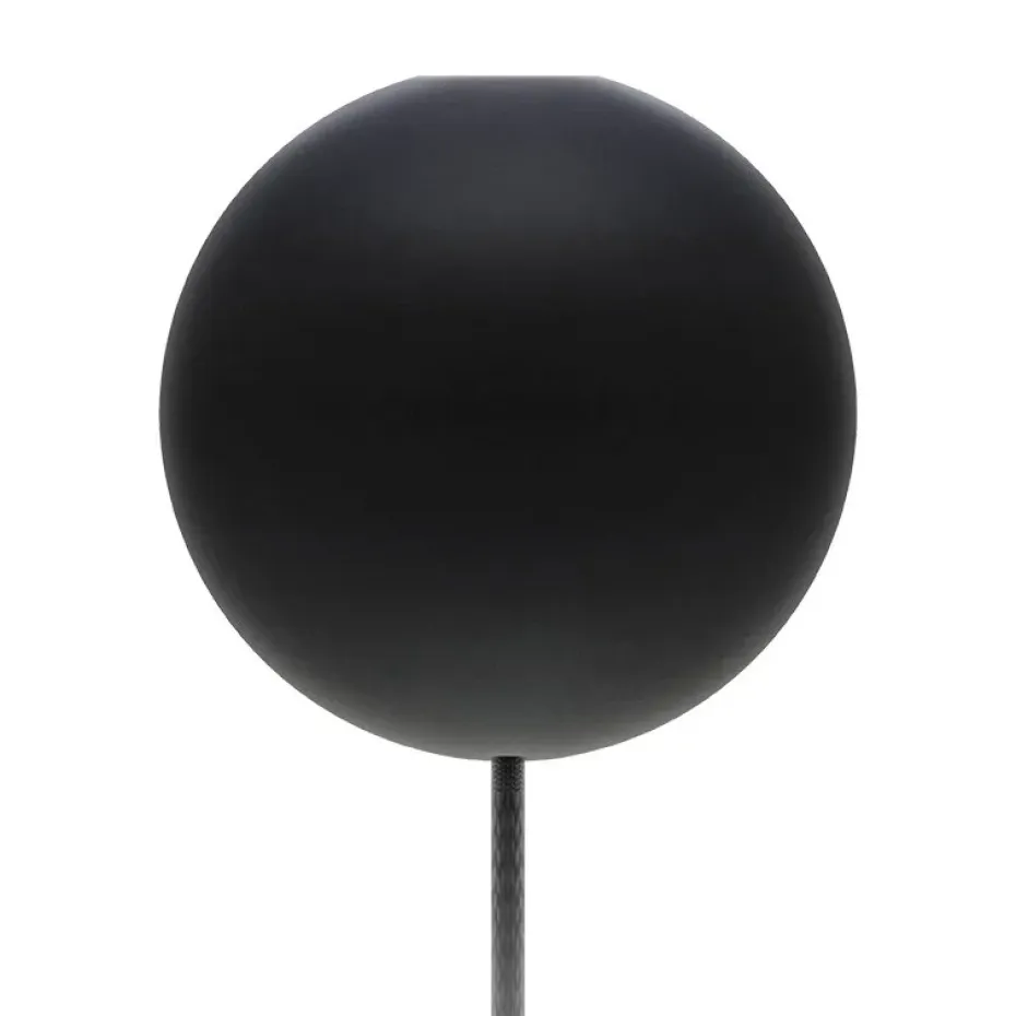 Rosace de plafond avec cordon Cannonball, noir
